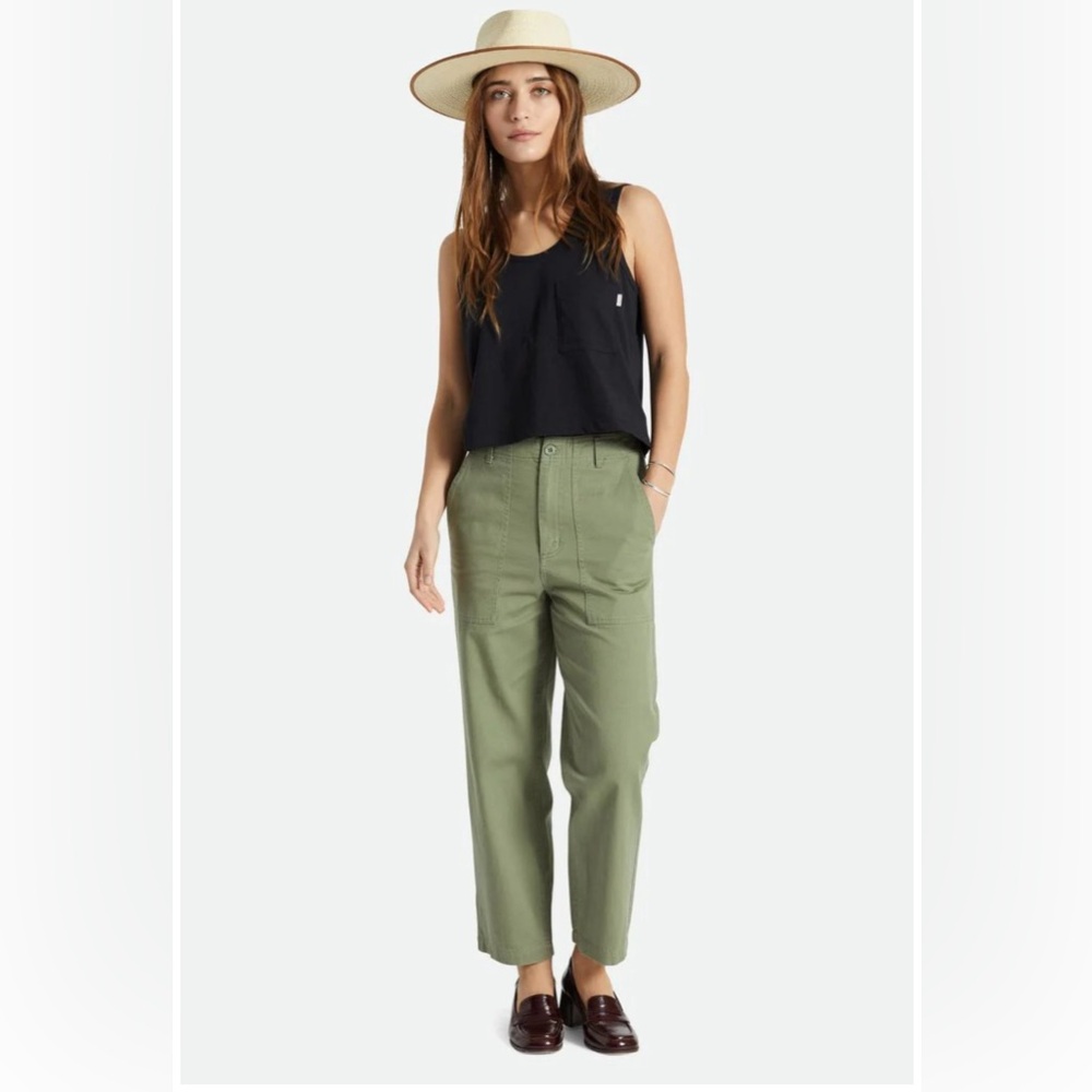 Brixton Vancouver pants in Olive size 8